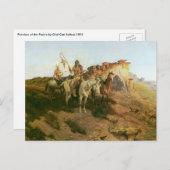 ヴィンテージインディアン、プレーリーのプローラー、セルツァー ポストカード (正面/裏面)