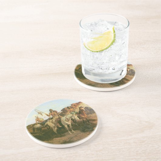 ヴィンテージインディアン、プレーリーの遊牧民、セルツァー コースター (側面)