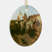 ヴィンテージインディアン、プレーリーの遊牧民、セルツァー セラミックオーナメント (右)