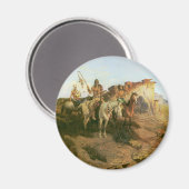 ヴィンテージインディアン、プレーリーの遊牧民、セルツァー マグネット (正面/裏面)