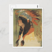 ヴィンテージインディアン ポストカード (正面/裏面)