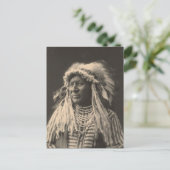 ヴィンテージインディアン：白鳥、カラス –  ポストカード (スタンド正面)