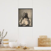 ヴィンテージインディアン：金川市グラントリチャーズ主任研究員 –  ポスター (キッチン)