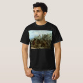 ヴィンテージインディアン、Bison Dance by Karl Bodmer Tシャツ (正面フル)