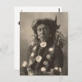 ヴィンテージインディアン: Cloud Man, Assinaboine - ポストカード (正面/裏面)