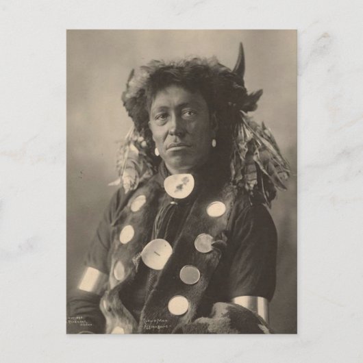 ヴィンテージインディアン: Cloud Man, Assinaboine - ポストカード (正面)