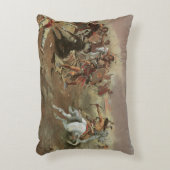 ヴィンテージインディアン、CM Russellによる覇権 アクセントクッション (正面(垂直))