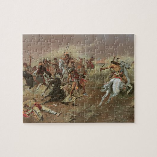 ヴィンテージインディアン、CM Russellによる覇権 ジグソーパズル (横)