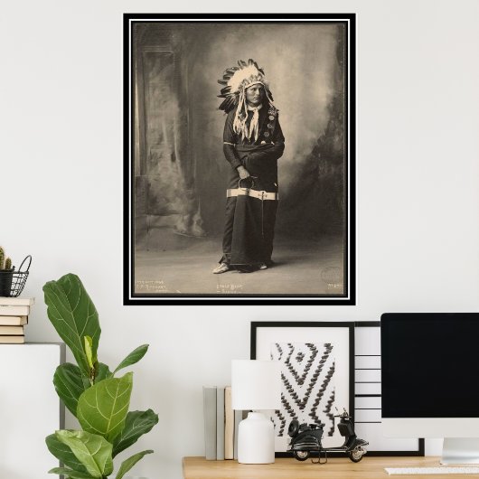 ヴィンテージインディアン: Eagle Bear, Soux - ポスター (ホームオフィス)