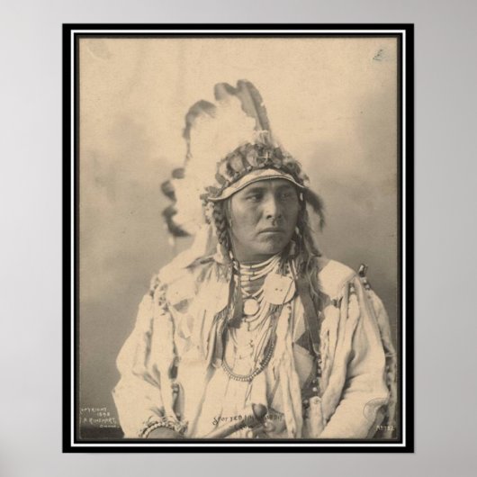 ヴィンテージインディアン: Spotted Jack Rabbit, Crow - ポスター (正面)