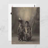 ヴィンテージインディアン: Two Little Braves, Sac & System - ポストカード (正面/裏面)