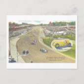ヴィンテージインディ500、インディアナポリスモータースピードウェイ ポストカード (正面)