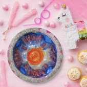 ヴィンテージインデントマーキュリーガラスクリスマスボール銀河系 ペーパープレート (パーティー)