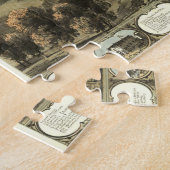 ヴィンテージインドのラファイエット地図（1868年） ジグソーパズル (側面)