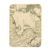 ヴィンテージインドの地図 |インディアン海 マグネット (縦)