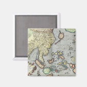 ヴィンテージインドの地図 | 1592 マグネット (正面/裏面)