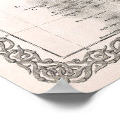 ヴィンテージインドの地図（1855年） ポスター (角)