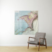 ヴィンテージインドの地図 | 1877 タペストリー (インサイチュ(横))