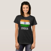 ヴィンテージインドインディアン国旗 Tシャツ (正面フル)