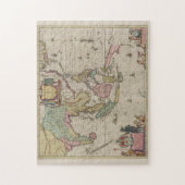 ヴィンテージインドネシアの地図（1665年） ジグソーパズル (縦)