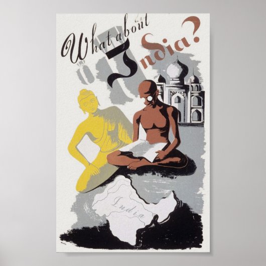 ヴィンテージインドプロパガンダポスター ポスター (正面)
