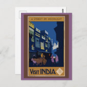 ヴィンテージインドレトロ旅行観光 ポストカード (正面/裏面)