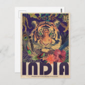 ヴィンテージインド旅行 ポストカード (正面/裏面)