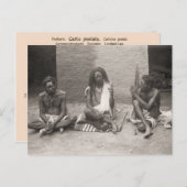 ヴィンテージインド、サドス、インディアンの聖人 ポストカード (正面/裏面)