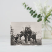 ヴィンテージインド、旅行バイゾウ ポストカード (スタンド正面)