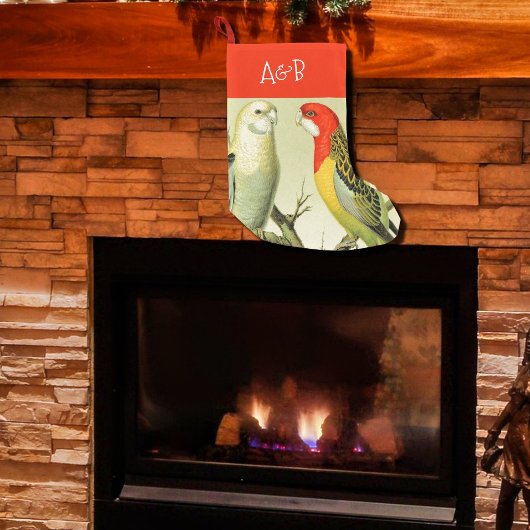 ヴィンテージインパネモノグラムの- スモールクリスマスストッキング
