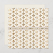 ヴィンテージインペリアル紋章(紋章の)フラ・ダ・リノートカード (正面/裏面)