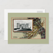 ヴィンテージインヴァネスキャッスル伝統的スコットランド ポストカード (正面/裏面)