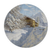 ヴィンテージイヴァンチョルツェ冬の風景 カッティングボード (正面)