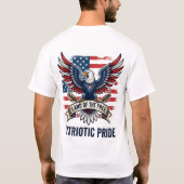 ヴィンテージイーグルランド・オブ・ザ・フリー愛国心Tシャツ Tシャツ (裏面)
