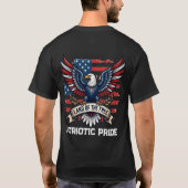 ヴィンテージイーグル愛国心Tシャツ Tシャツ (裏面)