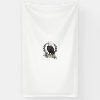 ヴィンテージイーグル自由の国愛国Tシャツデザイン 横断幕