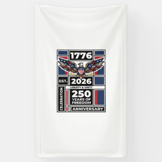 ヴィンテージイーグル 1776 2026 Tシャツ 愛国的なタイポグラフィ 横断幕
