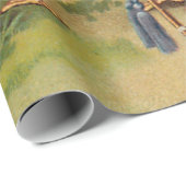 ヴィンテージイースターのかわいいひな、日傘の下 ラッピングペーパー (ロールコーナー)