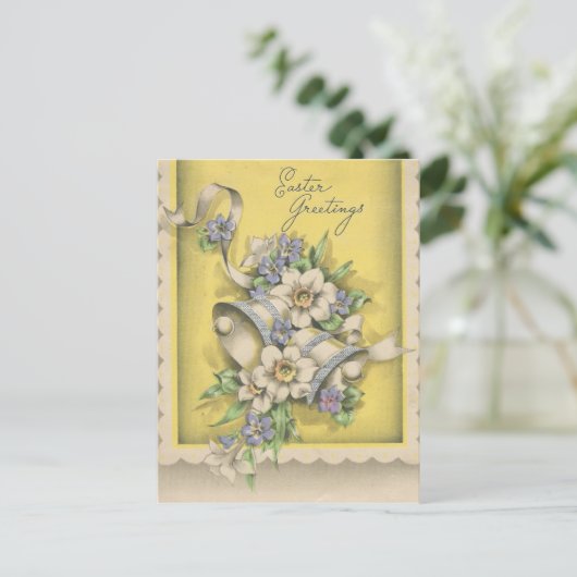 ヴィンテージイースターの鐘の挨拶 シーズンポストカード (スタンド正面)