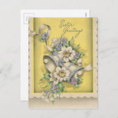 ヴィンテージイースターの鐘の挨拶 シーズンポストカード (正面/裏面)