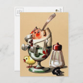 ヴィンテージイースターイラストレーションはがき ポストカード (正面/裏面)