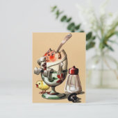 ヴィンテージイースターイラストレーションはがき ポストカード (スタンド正面)