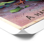 ヴィンテージイースターイラストレーションウィズシック ポスター (角)