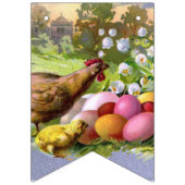 ヴィンテージイースターイラストレーションバンティング バンティングフラッグ (第1の旗)