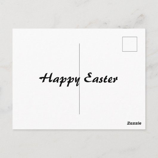 ヴィンテージイースターウサギの子どもたち  ポストカード (裏面)