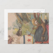 ヴィンテージイースターウサギ シーズンポストカード (正面/裏面)