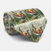 ヴィンテージイースターエッグとボートのイースターバニー ネクタイ (ロール)