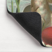 ヴィンテージイースターエッグとボートのイースターバニー マウスパッド (コーナー)