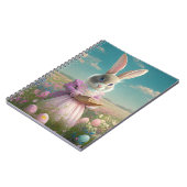 ヴィンテージイースターエッグのフィールドのイースターバニー ノートブック (左側)