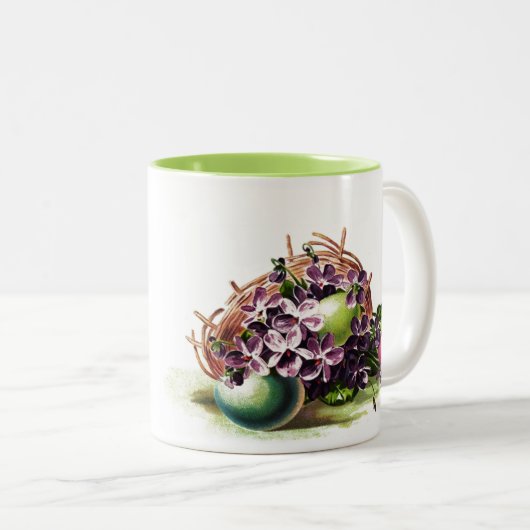 ヴィンテージイースターエッグギフト ツートーンマグカップ (正面右)